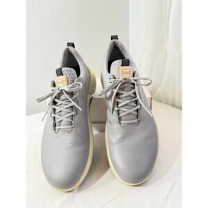 Ecco Biom Mens 12-12.5 Athletic Sneakers Gray Leather Comfort Lace Up Shoes